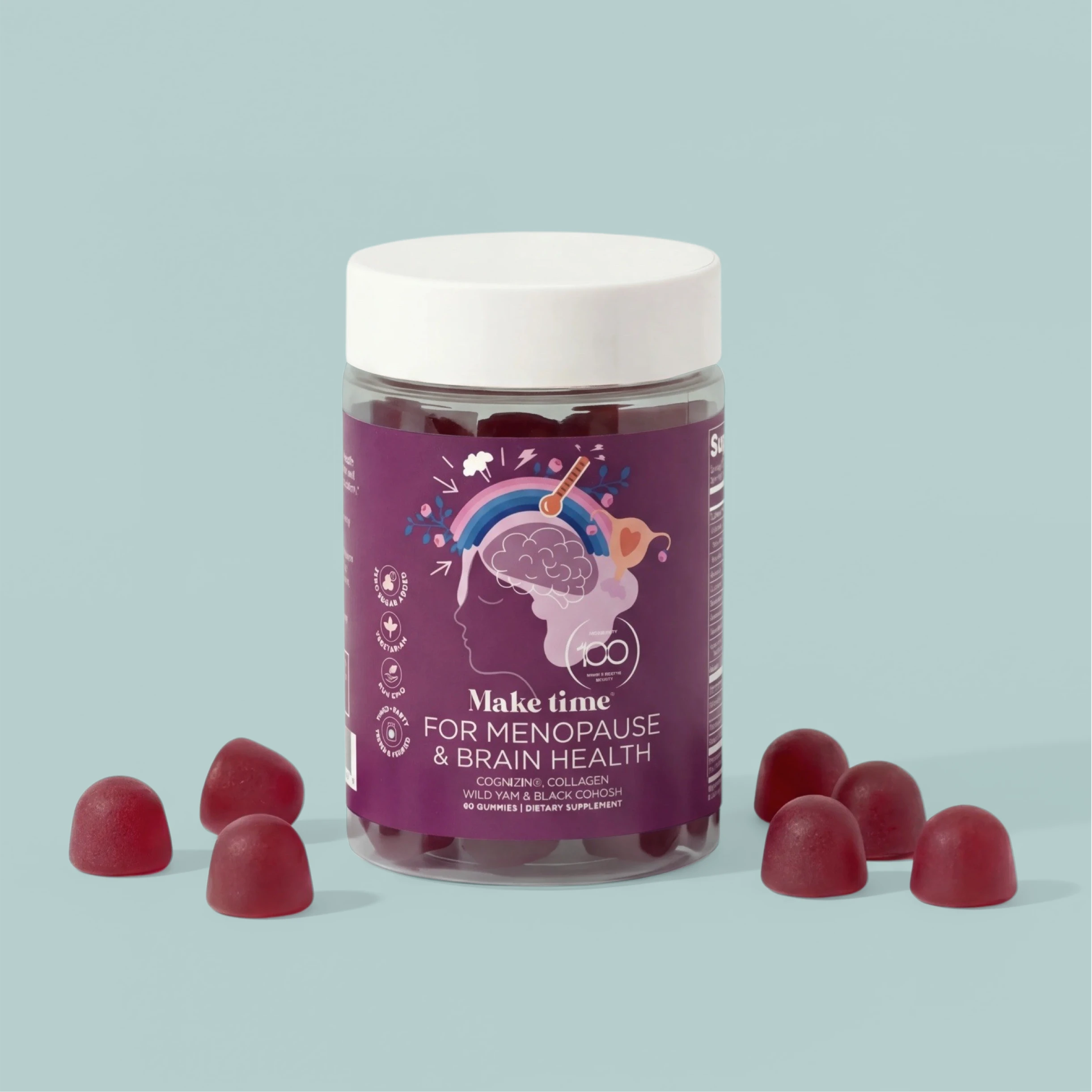健康アクセサリー minmin Menopause Brain Health Gummies for Women | Make Time Wellness
