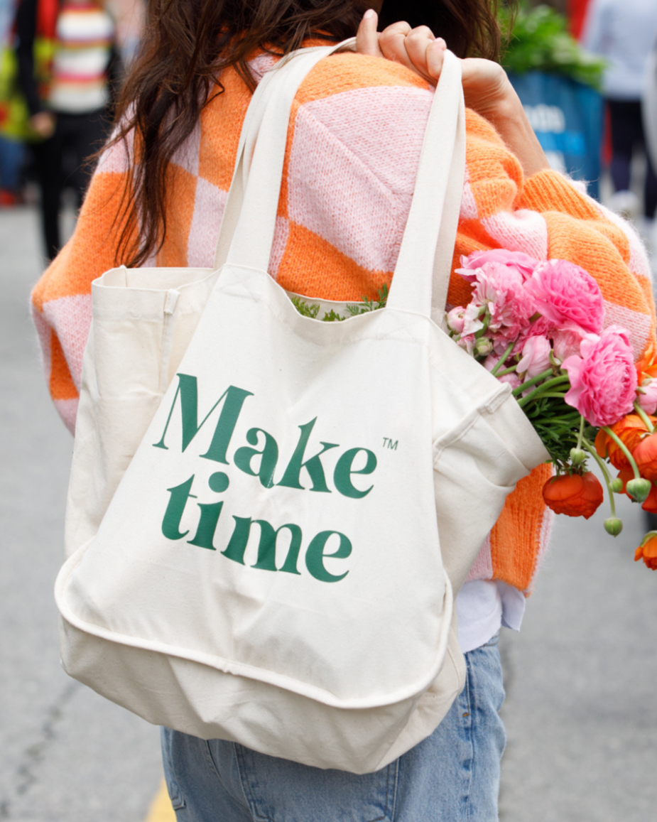 Make Time "Farmer's Market/Yoga" Shopper