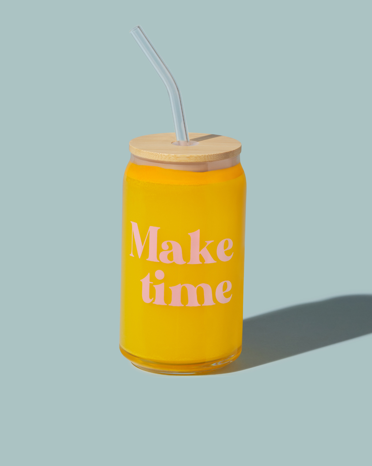 Make Time "On the Go" Glass Tumbler