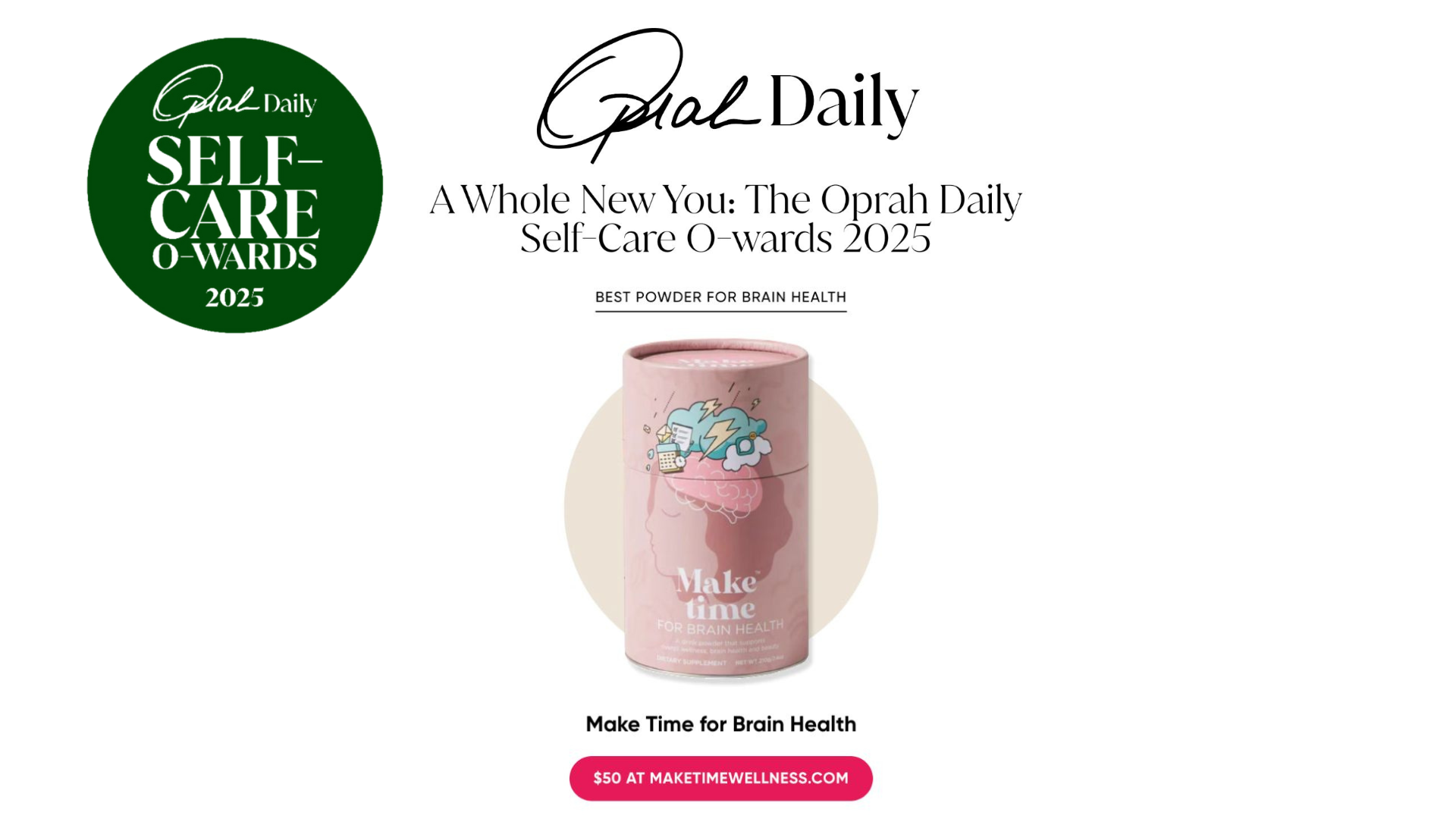 A Whole New You: The Oprah Daily Self-Care O-wards