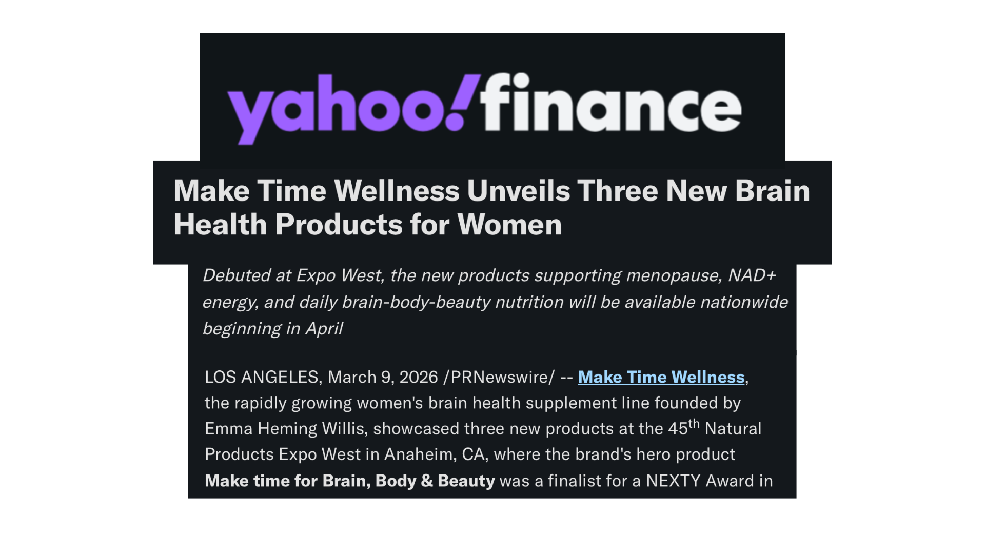 Yahoo! Finance
