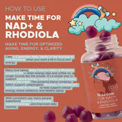 NEW! Make Time NAD+ & Rhodiola Gummy