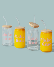 Make Time "On the Go" Glass Tumbler